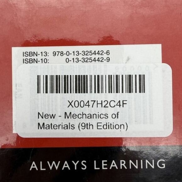 Mechanics of Materials Ninth Edition R. C. Hibbeler Textbook NEW - Picture 3 of 3